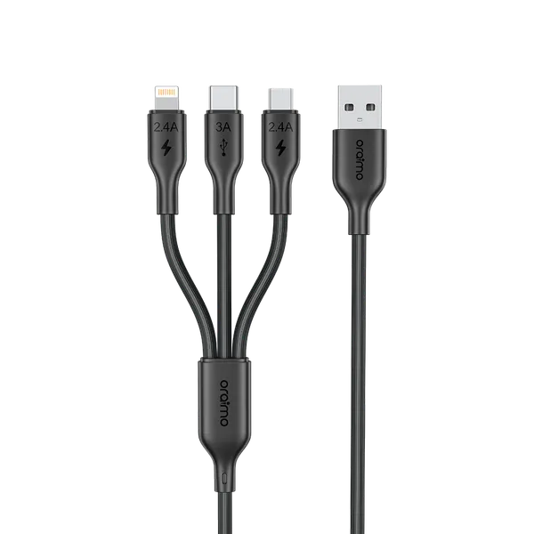 oraimo Duraline 4 3A 1.2M 3 in 1 Cable